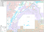 Commerce City  Wall Map Premium Style